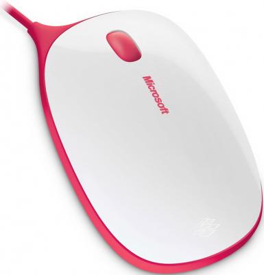 Мышь Microsoft Express Mouse USB White/Red - общий вид