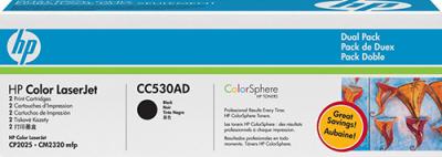 Комплект тонер-картриджей HP CC530AD 2 шт. - общий вид