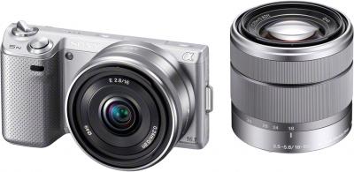 Беззеркальный фотоаппарат Sony NEX-5ND Silver - общий вид