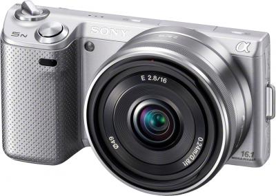 Беззеркальный фотоаппарат Sony NEX-5ND Silver - общий вид