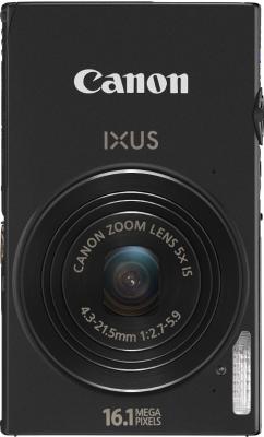 Компактный фотоаппарат Canon IXUS 240 HS Black - Вид спереди