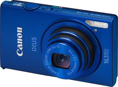 Компактный фотоаппарат Canon IXUS 240 HS (синий) - Вид спереди