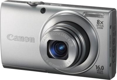 Компактный фотоаппарат Canon PowerShot A4000 IS Silver - Вид спереди