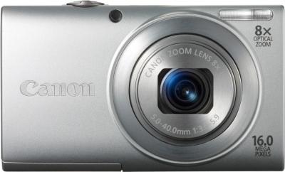 Компактный фотоаппарат Canon PowerShot A4000 IS Silver - Вид спереди