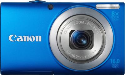 Компактный фотоаппарат Canon PowerShot A4000 IS Blue - Вид спереди