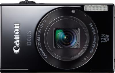 Компактный фотоаппарат Canon IXUS 510 HS Black - Вид спереди
