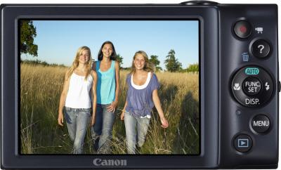 Компактный фотоаппарат Canon PowerShot A3400 IS Black - Вид сзади