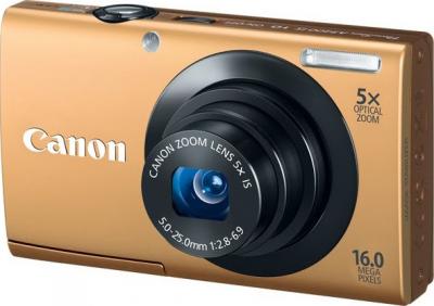 Компактный фотоаппарат Canon PowerShot A3400 IS Gold  - Общий вид