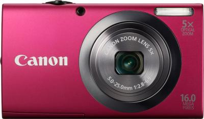 Компактный фотоаппарат Canon PowerShot A2300 Red - Вид спереди