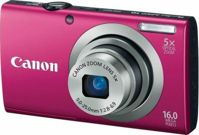 Компактный фотоаппарат Canon PowerShot A2300 Red - Вид спереди