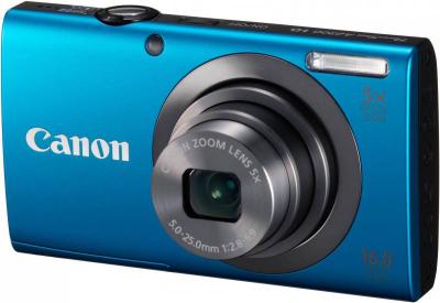 Компактный фотоаппарат Canon PowerShot A2300 Blue - Вид спереди