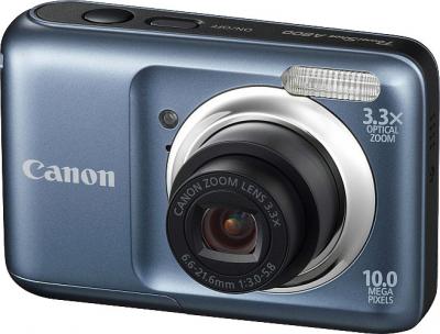 Компактный фотоаппарат Canon PowerShot A800 Gray - Вид спереди