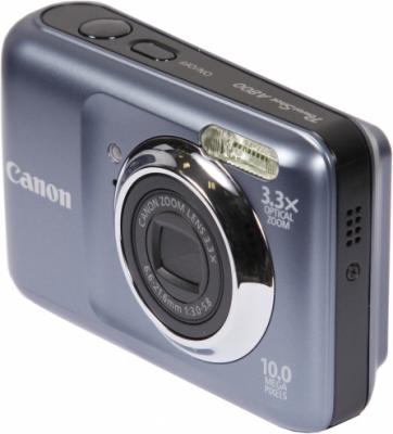Компактный фотоаппарат Canon PowerShot A800 Gray - Вид сбоку