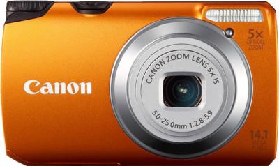 Компактный фотоаппарат Canon PowerShot A3200 IS Orange - Вид спереди