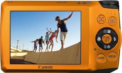 Компактный фотоаппарат Canon PowerShot A3200 IS Orange - Вид сзади