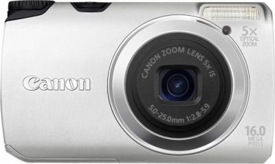 Компактный фотоаппарат Canon PowerShot A3300/3350 IS Silver - Вид спереди