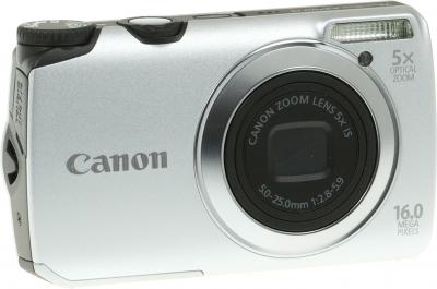 Компактный фотоаппарат Canon PowerShot A3300/3350 IS Silver - Вид спереди