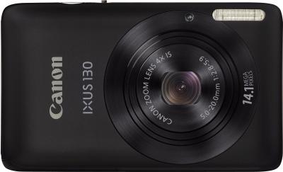 Компактный фотоаппарат Canon Digital IXUS 130 / PowerShot SD1400 IS (черный) - Вид спереди