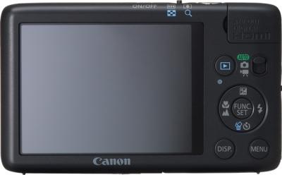 Компактный фотоаппарат Canon Digital IXUS 130 / PowerShot SD1400 IS (черный) - Вид сзади: дисплей
