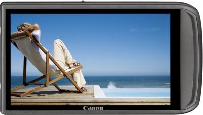 Компактный фотоаппарат Canon Digital IXUS 210 IS (PowerShot SD3500 IS) Silver - Вид сзади