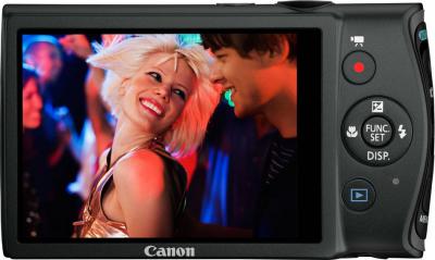 Компактный фотоаппарат Canon IXUS 230 HS Black - Вид сзади