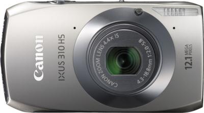 Компактный фотоаппарат Canon IXUS 310 HS Silver - Вид спереди