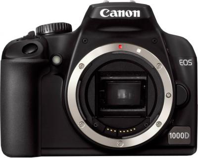 Зеркальный фотоаппарат Canon EOS 1000D Body - Вид спереди