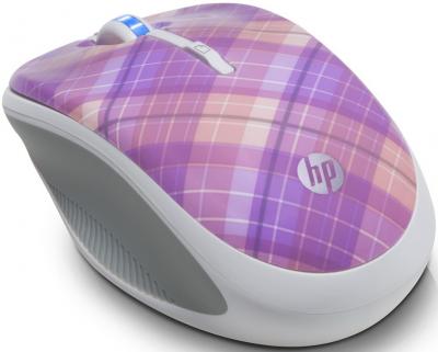 Мышь HP WX410AA Preppy Pink USB - общий вид
