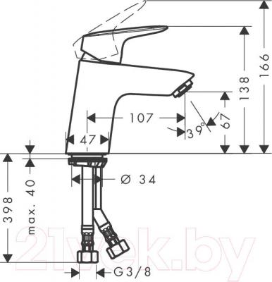 Смеситель Hansgrohe Logis 71077000