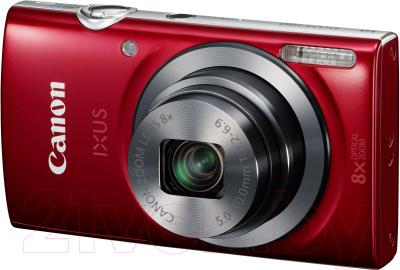 Компактный фотоаппарат Canon IXUS 160 (красный)