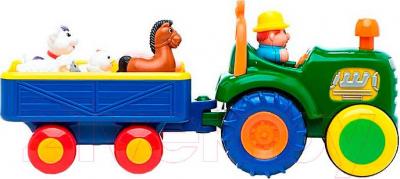 Трактор игрушечный Kiddieland Трактор фермера с прицепом 049726