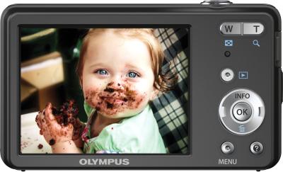 Компактный фотоаппарат Olympus VG-150 Black - вид сзади