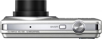 Компактный фотоаппарат Olympus VG-150 Silver - вид сверху
