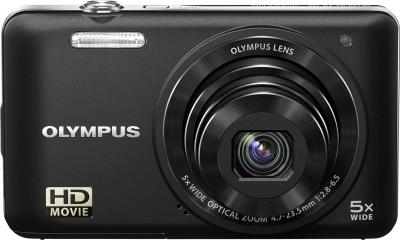Компактный фотоаппарат Olympus VG-160 Black - вид спереди