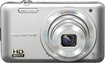Компактный фотоаппарат Olympus VG-160 Silver - вид спереди