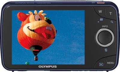 Компактный фотоаппарат Olympus VH-210 Black - вид сзади