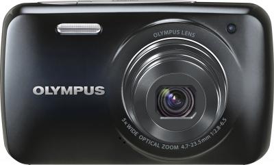 Компактный фотоаппарат Olympus VH-210 Black - вид спереди
