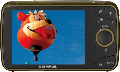 Компактный фотоаппарат Olympus VH-210 Green - вид сзади