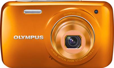Компактный фотоаппарат Olympus VH-210 Orange - вид спереди