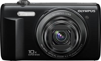 Компактный фотоаппарат Olympus VR-340 Black - вид спереди