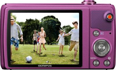 Компактный фотоаппарат Olympus VR-340 Purple - вид сзади
