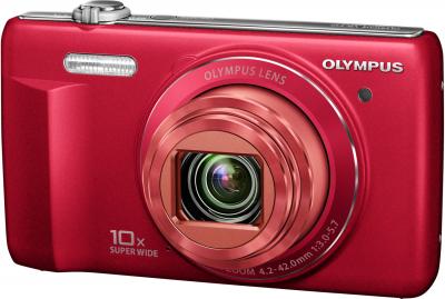 Компактный фотоаппарат Olympus VR-340 Red - общий вид