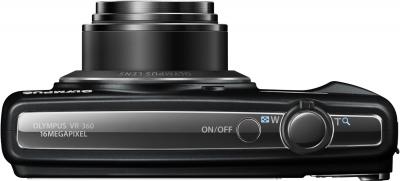 Компактный фотоаппарат Olympus  VR-360 Black - общий вид
