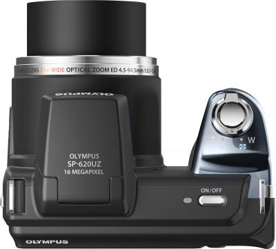 Компактный фотоаппарат Olympus SP-620UZ Black - вид сверху