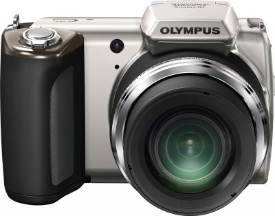 Компактный фотоаппарат Olympus SP-620UZ Silver - вид спереди