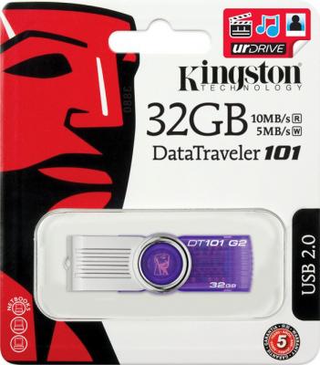 Usb flash накопитель Kingston DataTraveler 101 G2 32 Gb (DT101G2/32GB) - коробка
