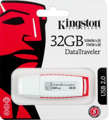 Usb flash накопитель Kingston DataTraveler G3 32 Gb (DTIG3/32GB) - коробка