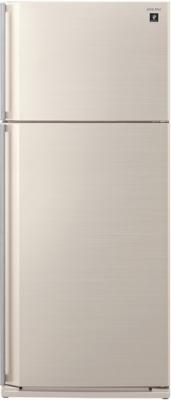 Холодильник с морозильником Sharp SJ-SC700VBE - вид спереди