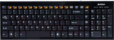 Клавиатура A4Tech KX-100 (Black) - общий вид