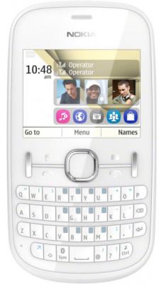 Мобильный телефон Nokia Asha 200 White - общий вид